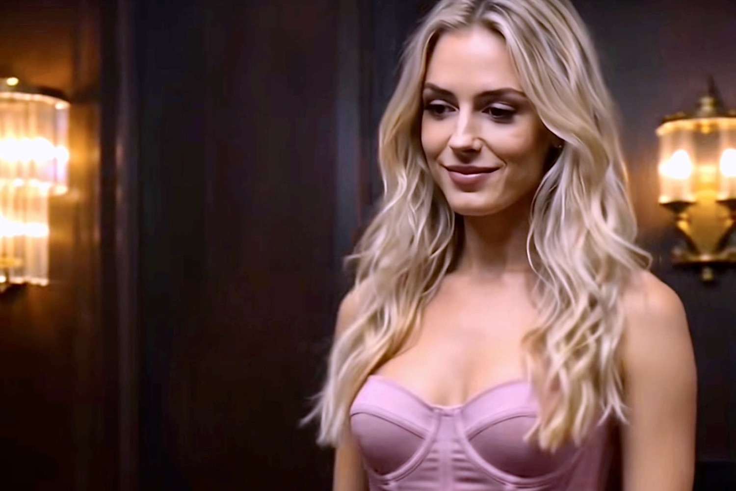 La jeune dominatrice Nyx est une actrice emblématique des mini-séries de New Romance telle que Pink Lace Blood blade avec un visage d'ange mais une attitude de domination féminine assumée qui sait remettre les hommes à leur juste place sous les semelles de ses bottes de cuir