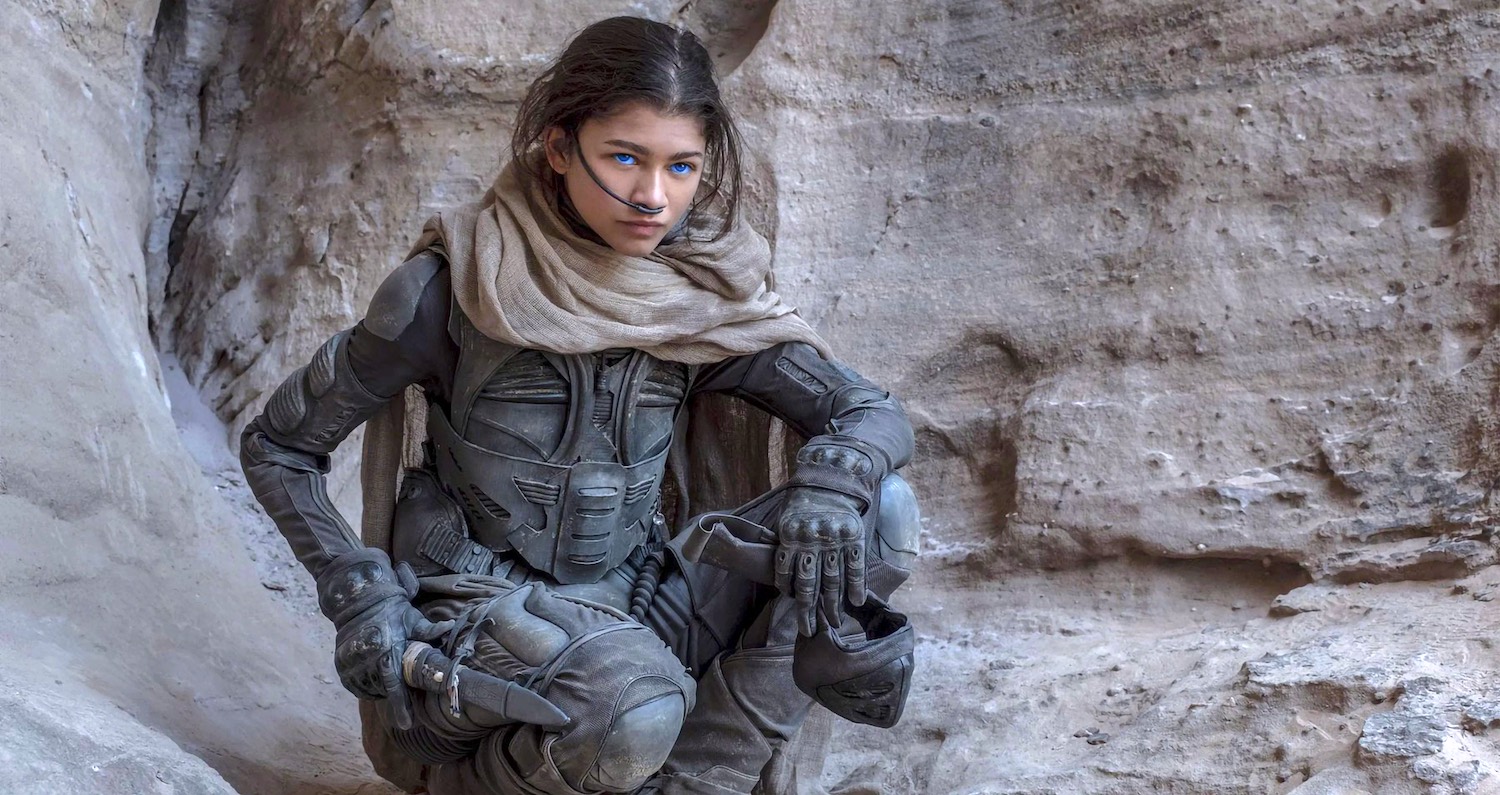 Zendaya incarne Chani jeune guerrière du peuple nomade des Fremen sur la planète Arrakis dans le film Dune de 2021