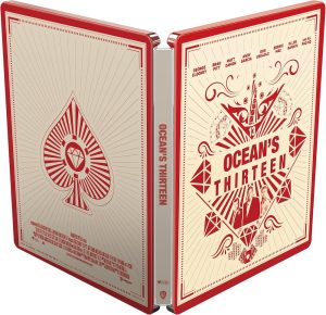 Le boîtier SteelBook du film Ocean's Thirteen contient le film en 4K et le film en Blu-ray en version française et version originale dans cette édition française disponible à la Boutique Fantasticarama